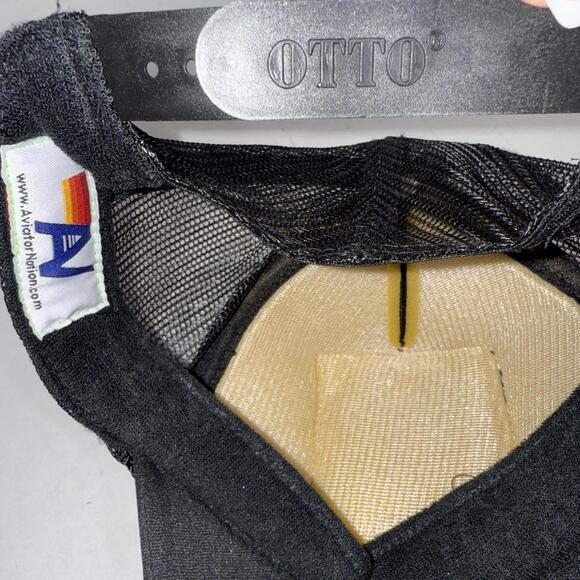 AVIATOR NATION Vintage Smiley Face 🙂 Trucker Hat (Black) SoulCycle - Picture 11 of 12